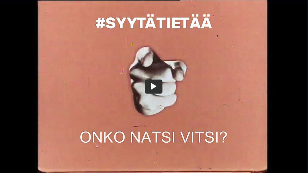 #SYYTÄTIETÄÄ – ONKO NATSI VITSI?