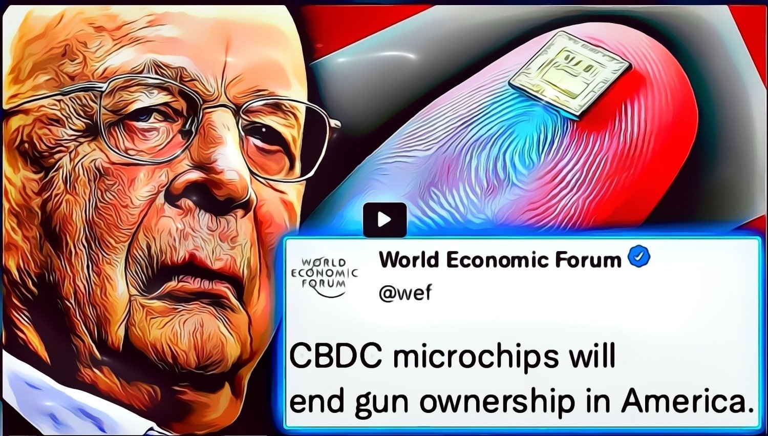 WEF lanseeraa “pedon merkin”, CBDC-mikrosirun “lopettaakseen aseiden omistuksen Amerikassa”