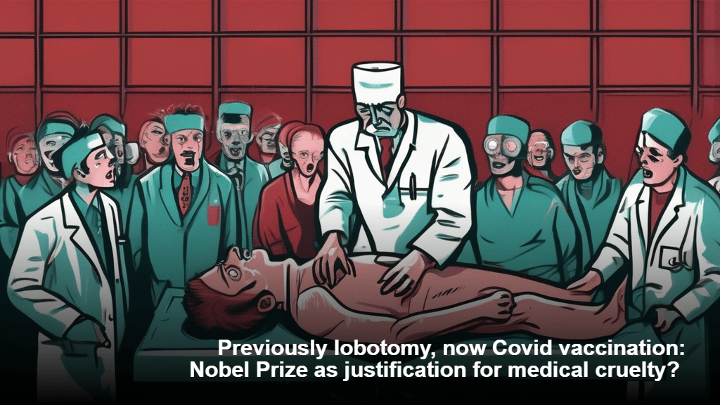 Aiemmin lobotomia, nyt Covid-rokotus: Nobel-palkinto oikeutuksena lääketieteelliselle julmuudelle?