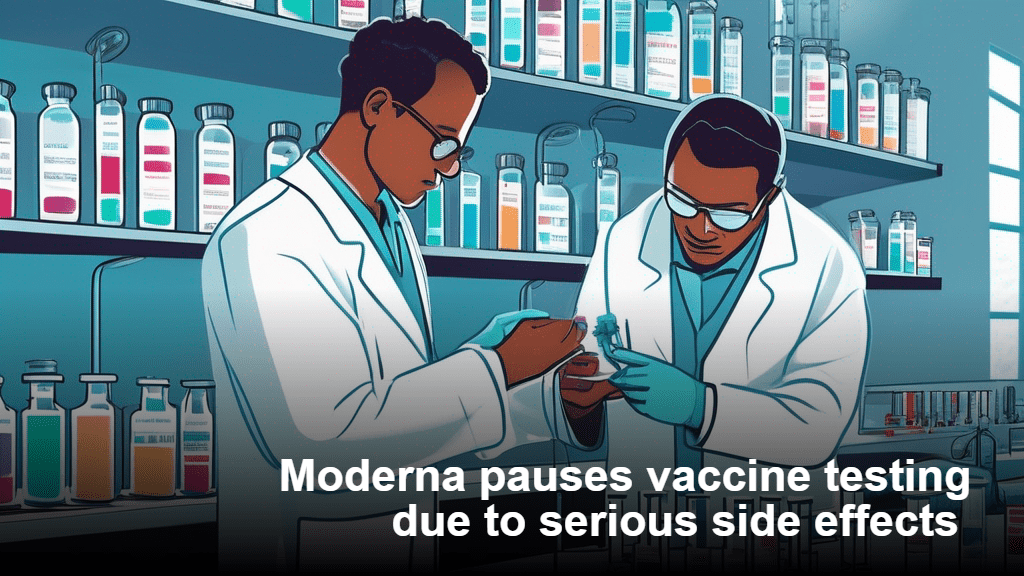 Moderna keskeyttää rokotetestauksen vakavien sivuvaikutusten vuoksi