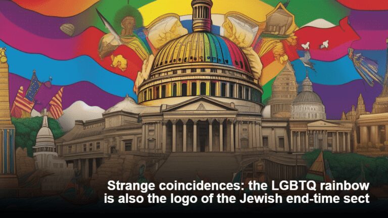 Strange coincidences: the LGBTQ rainbow is also the logo of a Jewish end-time sect