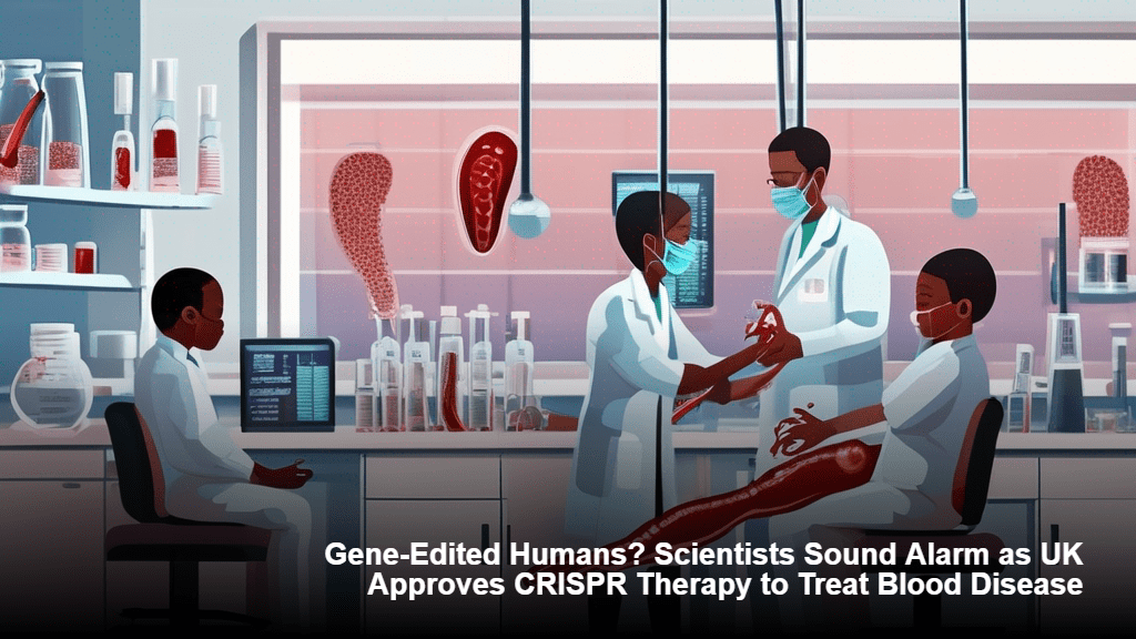 Geenimuokattuja ihmisiä? Tiedemiehet nostavat hälyn, kun Yhdistynyt kuningaskunta hyväksyib CRISPR-hoidon verisairauksien hoitoon