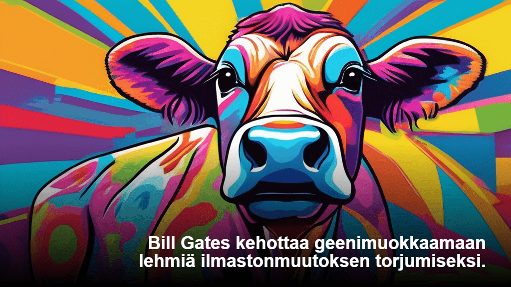 Bill Gates kehoittaa geenimuokkaamaan lehmiä “ilmastonmuutoksen” torjumiseksi