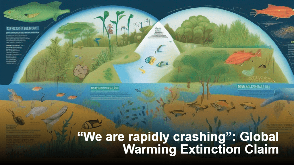 Eric Worral: “Olemme nopeasti kaatumassa”: Global Warming Extinction väittää