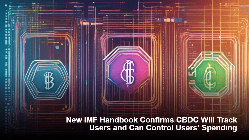 IMF:n uusi käsikirja vahvistaa, että CBDC seuraa käyttäjiä ja voi valvoa käyttäjien menoja.