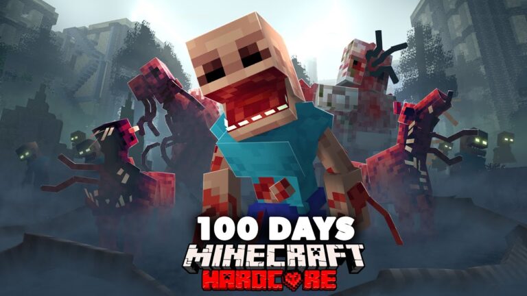 I Spent 100 Days in an Evolved Parasite Outbreak in Hardcore Minecraft… Here’s What Happened