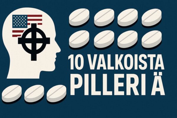10 valkoista pilleriä